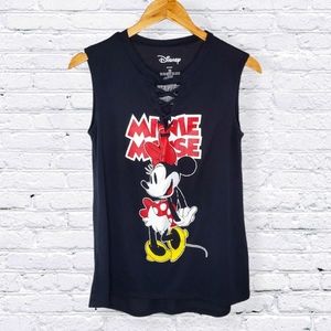 CLOSET CLOSING! Disney • Minnie Mouse Lace Up Tank